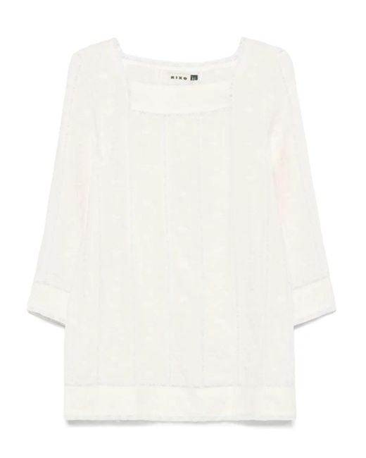 Rixo White Joane Mini Dress