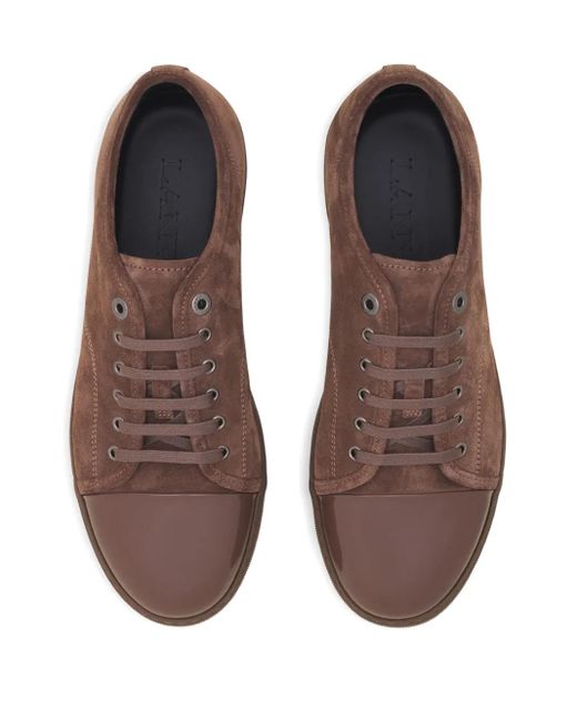 Zapatillas con puntera en contraste Lanvin de hombre de color Brown