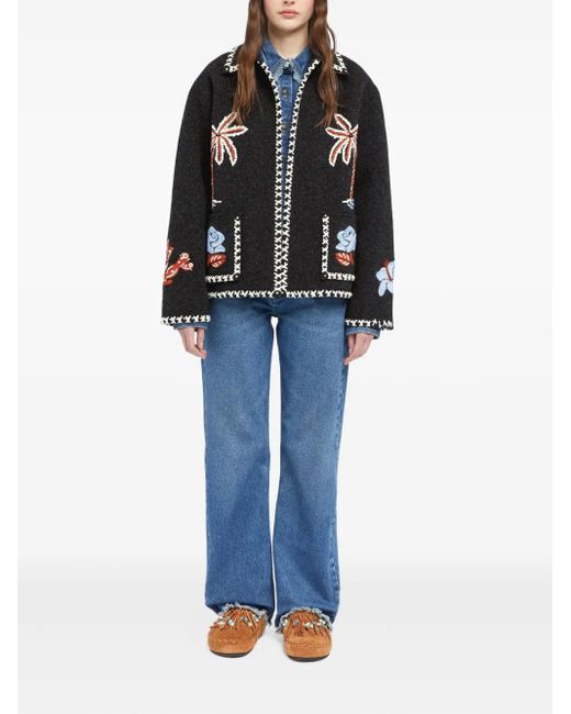 Alanui Black Remember Me Jacke