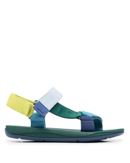 Sandali Match Con Strappo di Camper in Blue da Uomo