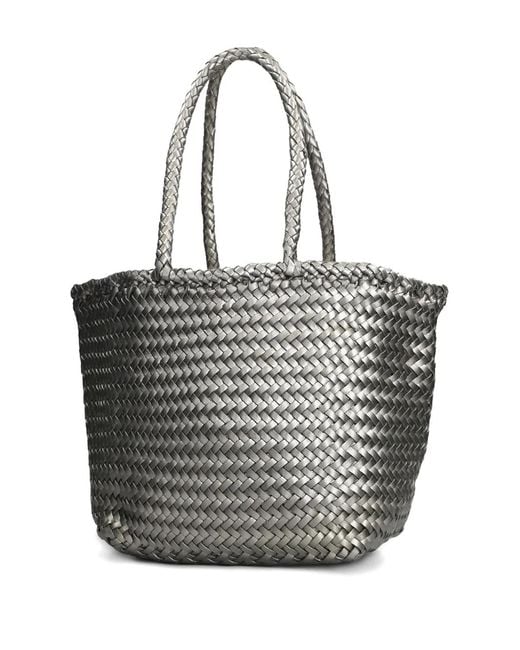 Dragon Diffusion Gray Woven Tote Bag