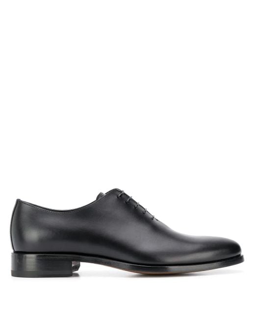 Scarosso Gray Ignazio Leather Oxford Shoes for men