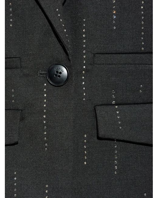 Gestuz Black Gzadira Embellished Button Blazer