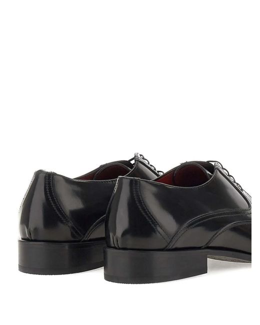 Duca Degli Abruzzi Black Cl21 Leather Derby Shoes for men