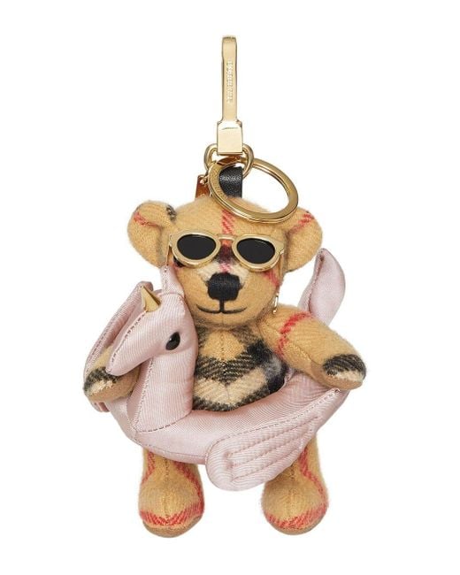 Burberry Multicolor Thomas Bear Charm In Pool Float