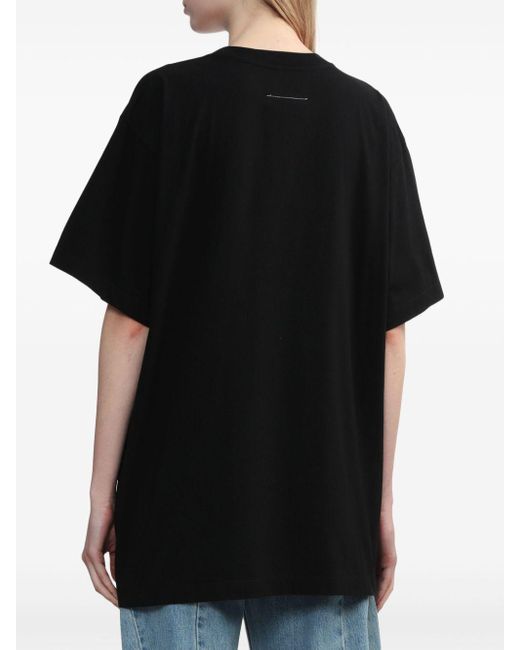 MM6 by Maison Martin Margiela Numbers プリント Tシャツ Black