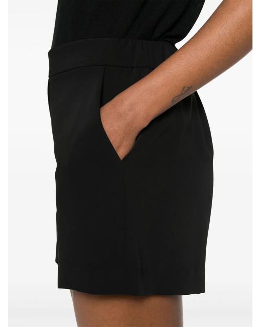 P.A.R.O.S.H. Black Dart-Detail Shorts