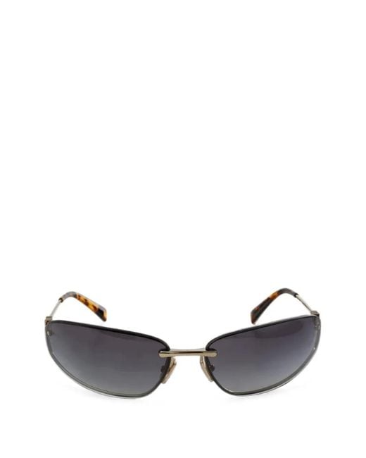 Miu Miu Metallic Nocturne Shield Sunglasses