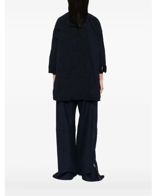 Daniela Gregis Blue Bluse mit Stehkragen