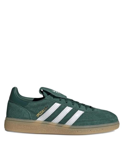 Adidas Green Handball Spezial Lace-Up Sneakers