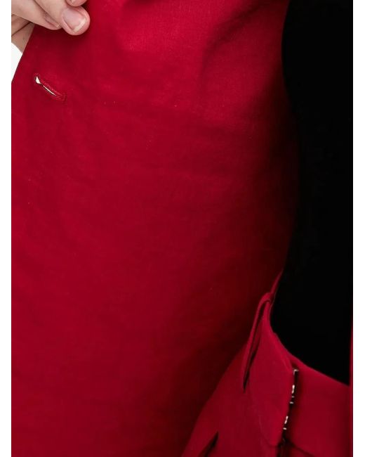 Theory Red Button-Fastening Flap-Pocket Jacket