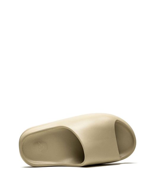 white yeezy slides