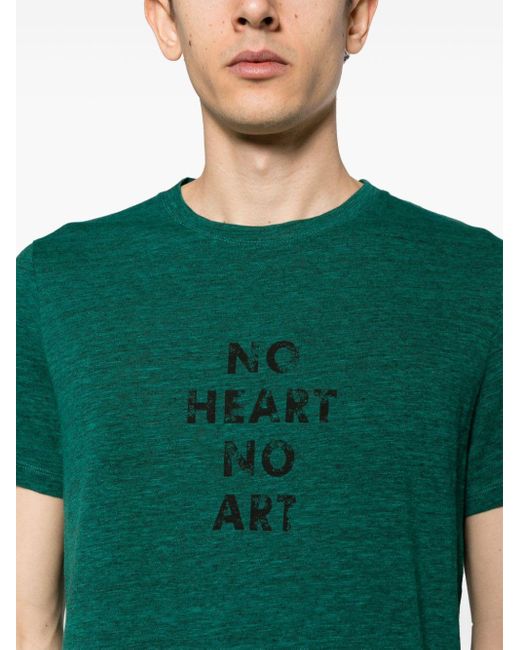 Zadig & Voltaire T-shirt Met Tekst in het Green voor heren