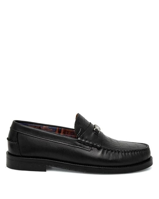 Naked Wolfe Black Roma Loafers for men