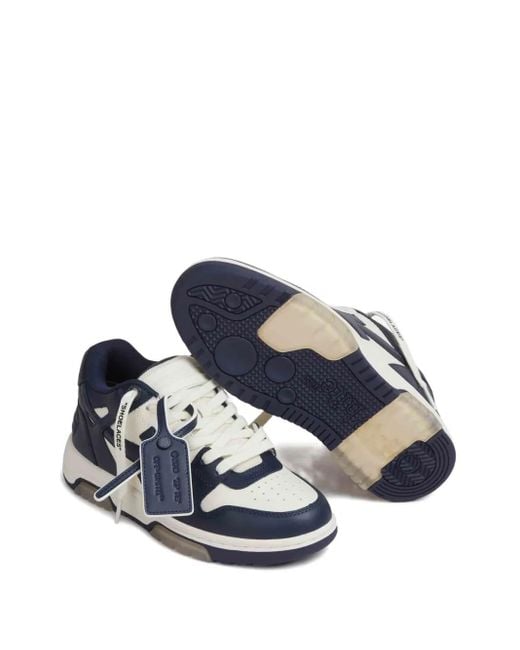 Off-White c/o Virgil Abloh Blue Out Of Office leather sneakers