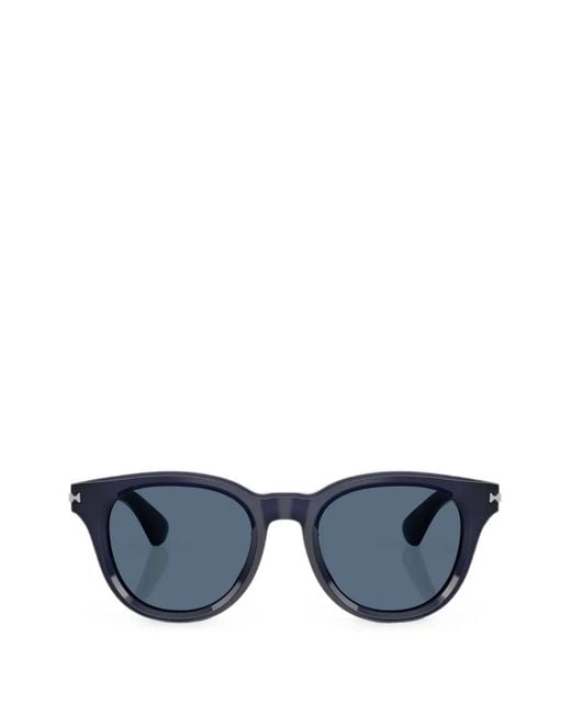 Burberry Blue Round-Frame Sunglasses for men