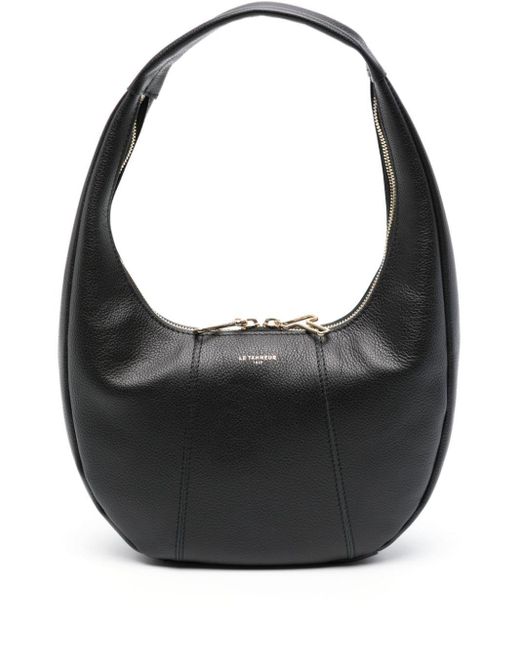 Le Tanneur Black Medium Juliette Leather Shoulder Bag