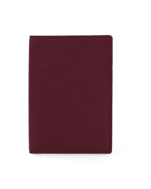 Smythson Purple Ludlow Leather Passport Cover