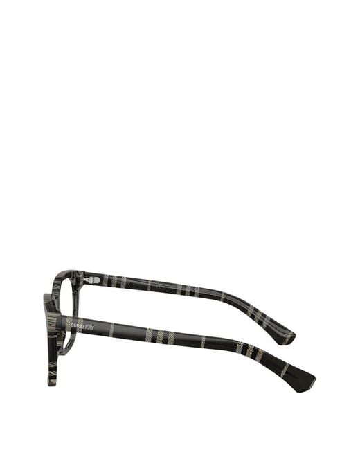 Burberry Black Check-Pattern Glasses
