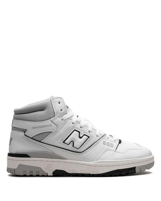 new balance white & black 650 sneakers