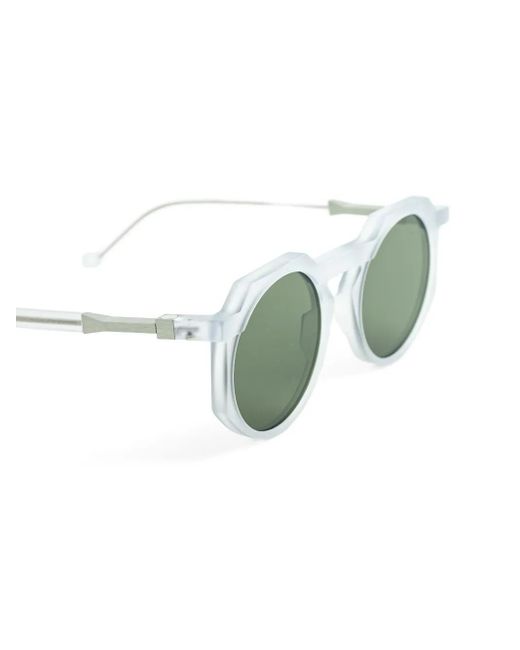 VAVA Eyewear Green Round-Frame Sunglasses