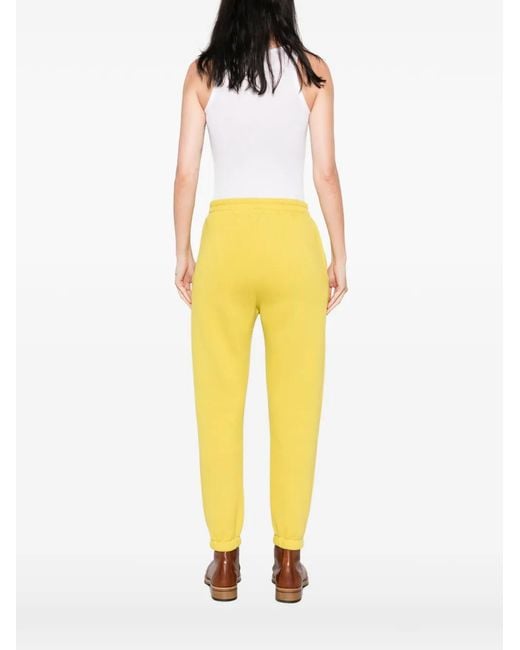 THE M.. Yellow Honey Logo-Patch Track Pants
