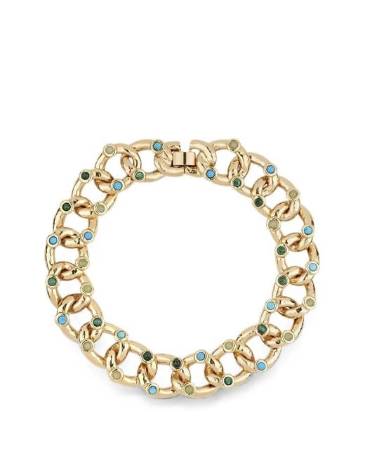 Gas Bijoux Metallic Mitsi Cabochon-Embellished Necklace