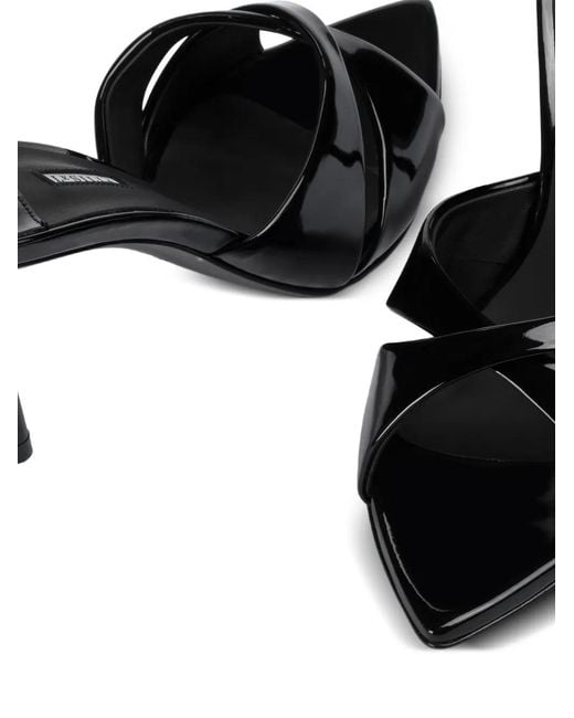 Le Silla Black Shirley Twisted Sandals