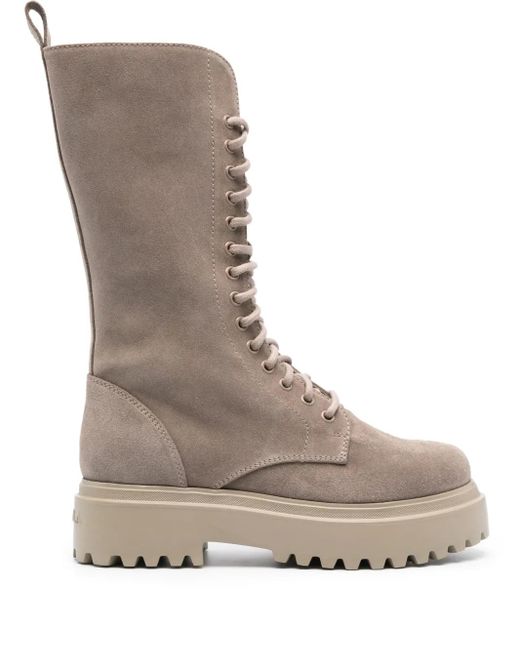 Le Silla Gray Ranger Suede Boots
