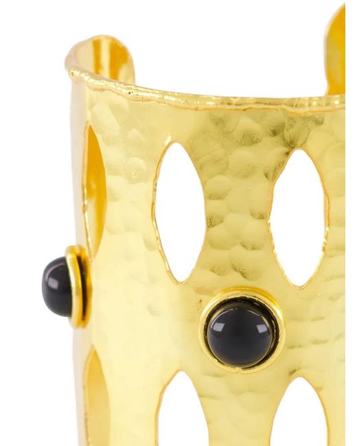 Sylvia Toledano Yellow Ajourée Hammered Bracelet