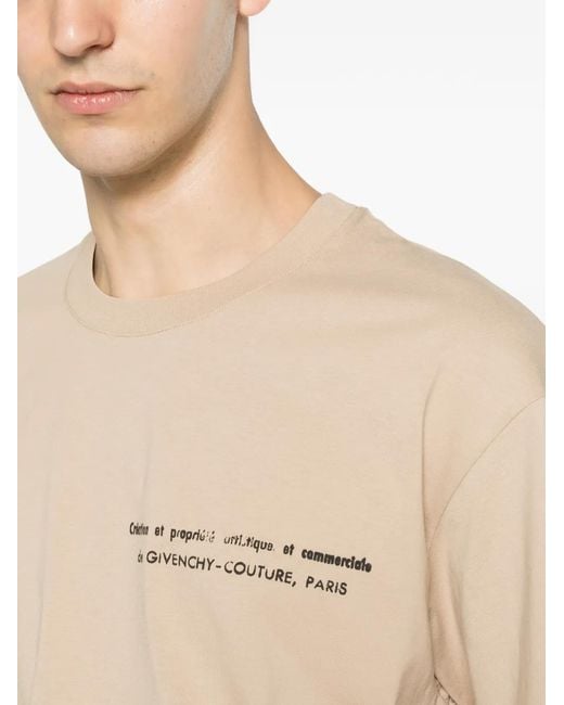 Givenchy Natural Logo-Print T-Shirt for men