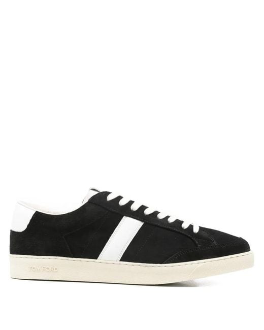 Tom Ford Black Suede Sneakers for men