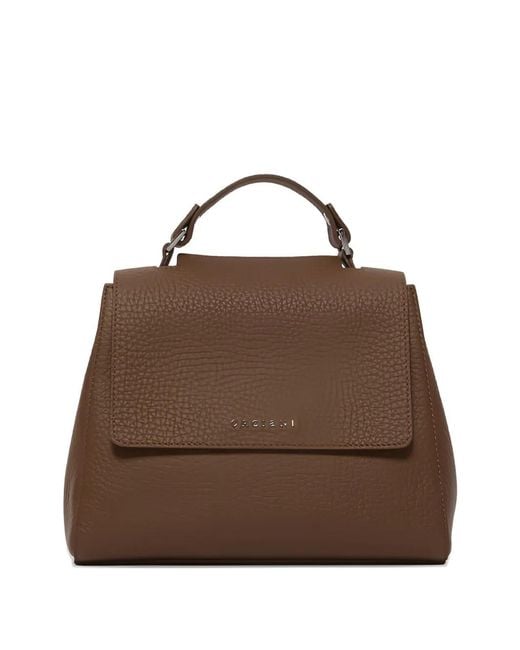 Orciani Brown Small Sveva Tote Bag