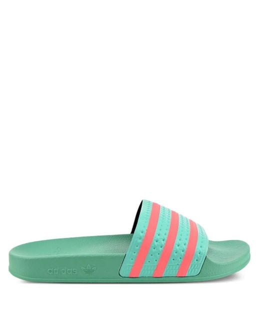メンズ Adidas Adilette "hi-res Green Turbo" サンダル