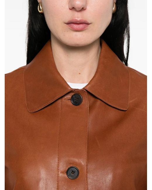 Arma Brown Leather Jacket