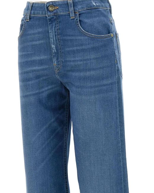 Kaos Blue Wide-Leg Jeans