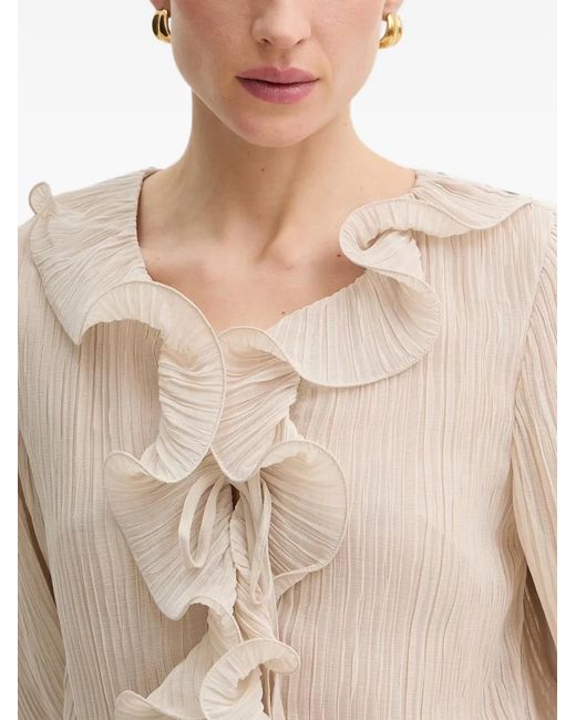 Guess Natural Ruffled Blouse