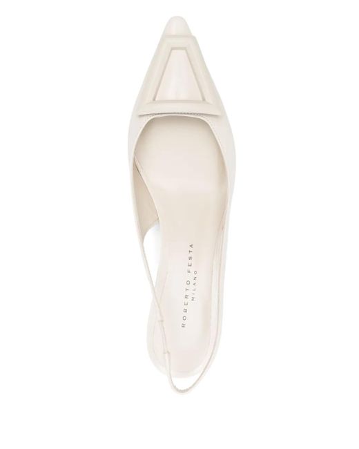Roberto Festa White 50Mm Dorien Pumps