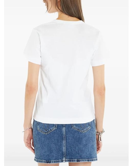 COMME DES GARÇONS PLAY コットン Tシャツ White
