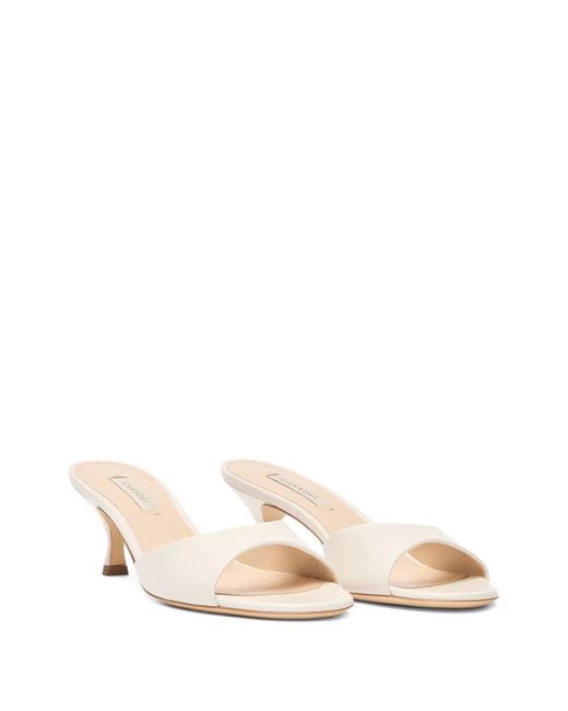 Casadei Natural 50Mm Open-Toe Mules