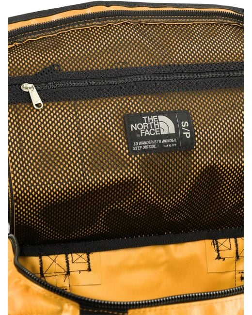 The North Face Yellow Base Camp Logo-Print Backpack