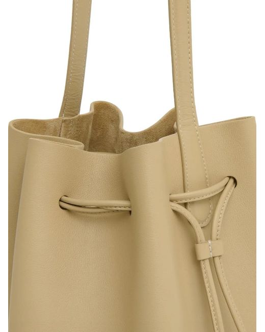 Mansur Gavriel Natural Cabas Drawstring Bucket Bag