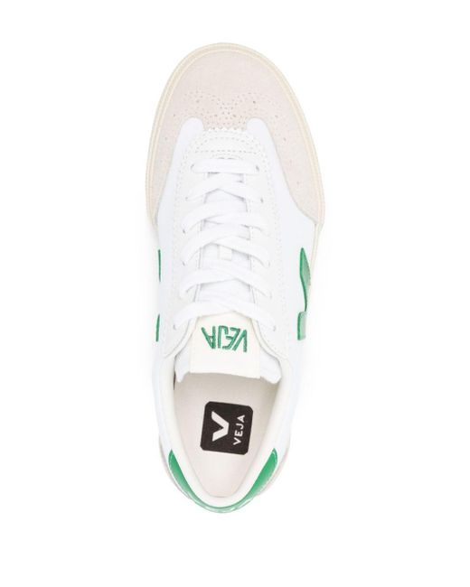 Veja Natural V-10 Panelled Sneakers