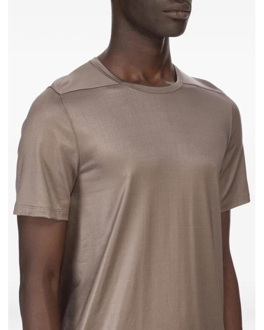 Rick Owens Brown Level Seam-Detail T-Shirt for men
