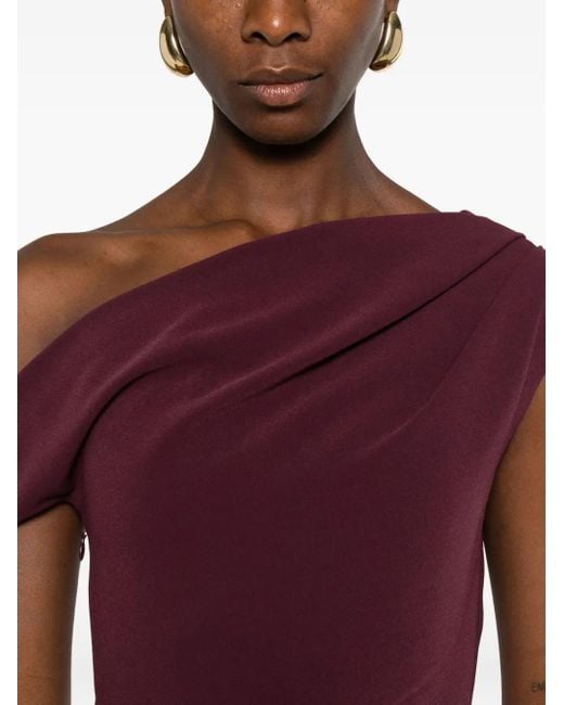 Solace London Purple Irina Midi Dress
