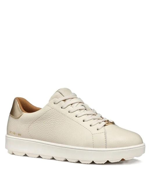 Geox White Spherica Ecub-1 Sneakers