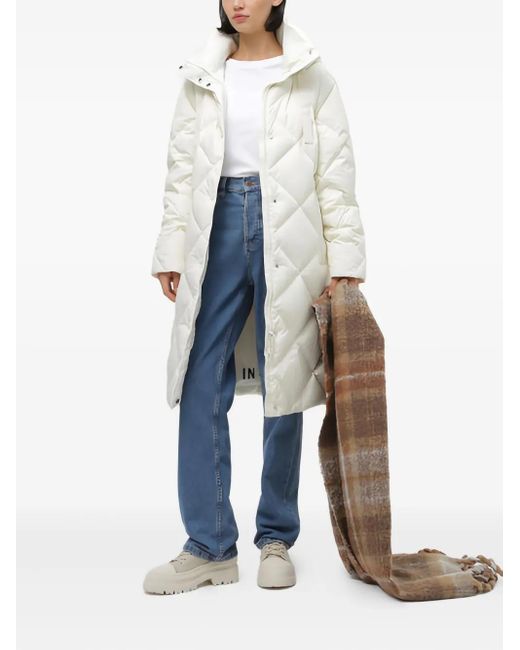 Marc O' Polo White Quilted Puffer Coat