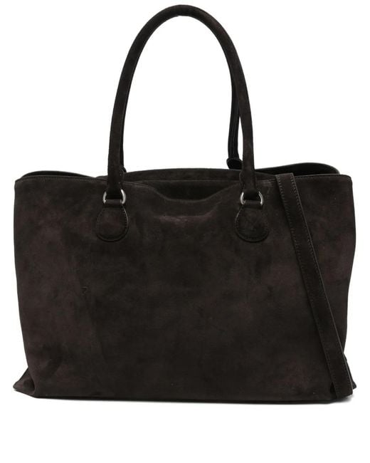 OSOI Black Key Charm Suede Shoulder Bag