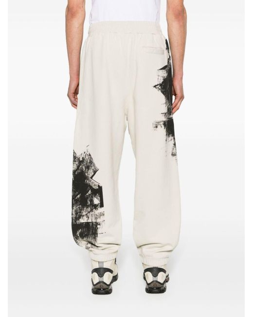 A_COLD_WALL* White Brushstroke Cotton Track Pants for men