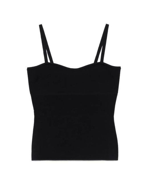 Max Mara Black Epica Strap Top